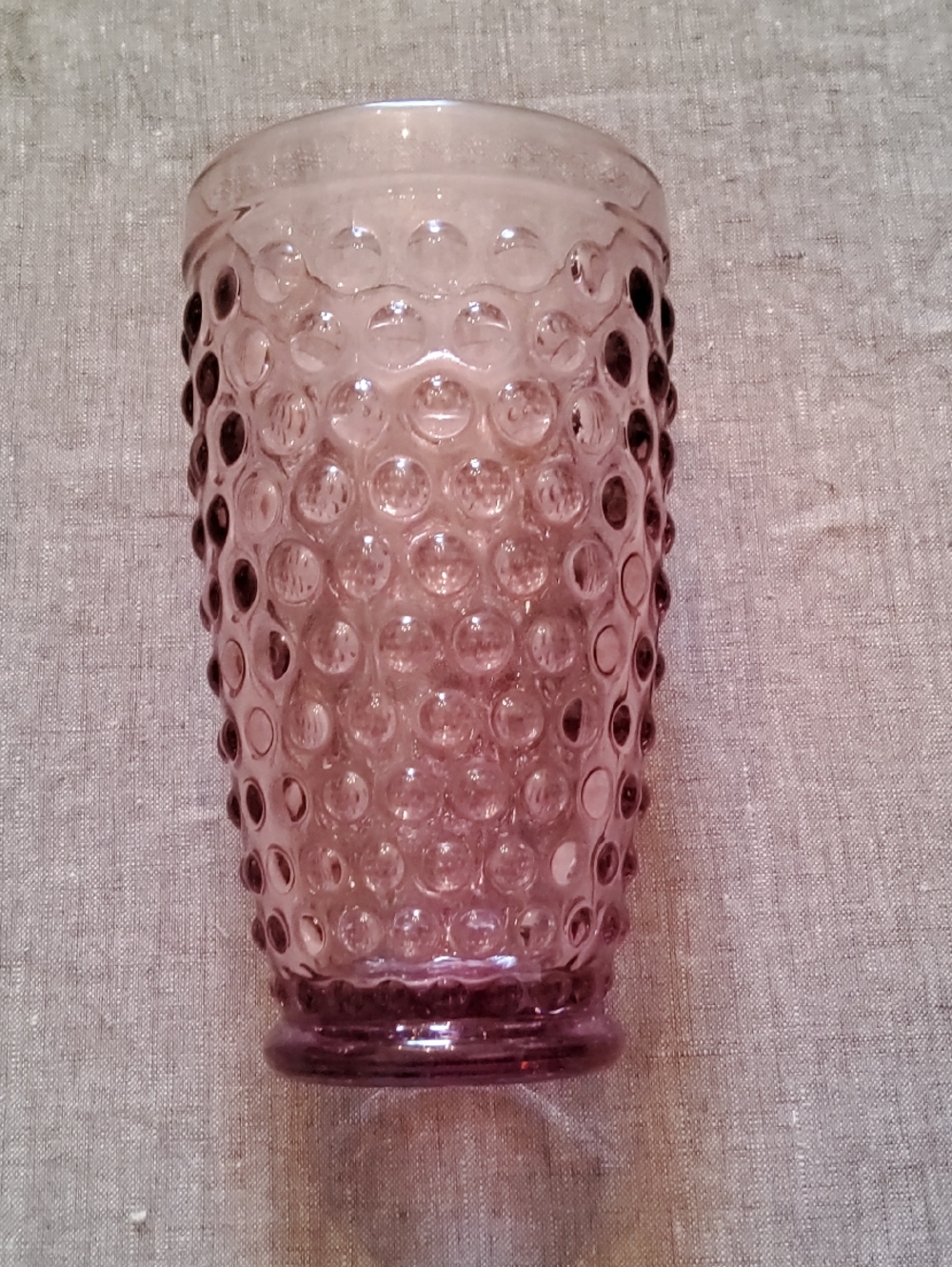 Martha Stewart Purple Hobnail Glass Tumbler